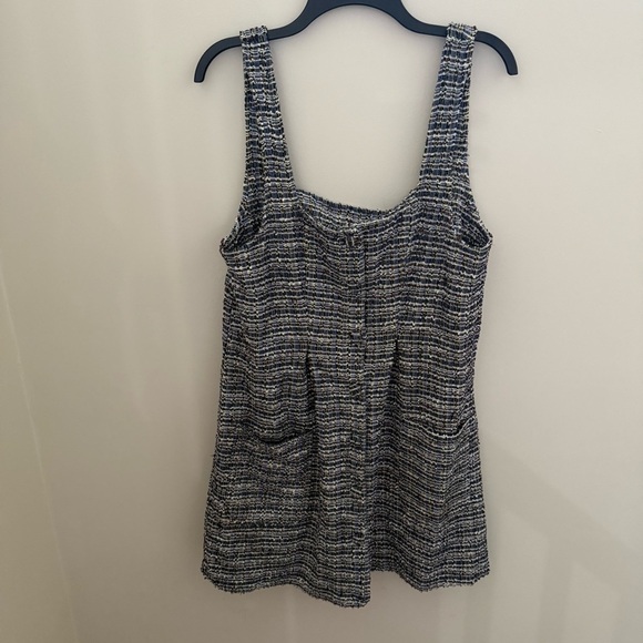 Free People Sleeveless Maxx Tweed Mini Dress in Midnight Combo - Picture 4 of 15